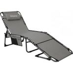 Kingcamp Magnolia B10 Hands-Free Premium 7 Kademeli Katlanır Şezlong Grey - Katlanmış Ölçüler: 77 × 15 × 63 cm - Gri