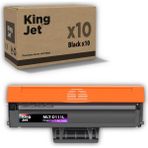 Kingjet Samsung Uyumlu MLT-D111L Yüksek Kapasiteli (10'lu Paket) Çipli Muadil Toner | Xpress M2070W - Siyah - 0,35 - 1,10 kg