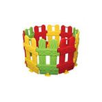 KingKids Unisex Çocuk Beyaz King Kids Bahçe Oyun Çiti 10 Parça