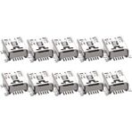 KingKuee 10 Adet Mini USB Tip B Dişi Bağlantı Noktası 5-Pin 180 Derece Smd Pcb Soketi (Yurt Dışından)