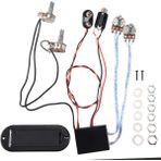 KingKuee 2 Bant Aktif Bas Gitar Eq Ekolayzır Preamp Devresi Pikap Siyah (Yurt Dışından) - Renkli