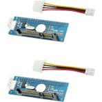 KingKuee 2x 3,5 Inç Ide - Sata Adaptör Kartı Masaüstü Ide Optik Sürücü - Sata Dönüştürücü Paralel Bağlantı Noktasından Seri Bağlantı Noktasına (Yurt Dışından)