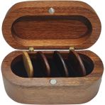 KingKuee Gitar Seçim Tutucu Seti 4 Ahşap Seçim, Doğal Hatıra Ahşap Gitar Seçim Vitrin, Mini Gitar Saklama Kutusu (Yurt Dışından) - Renkli