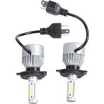 KingKuee LED Farlar 2 x S2 H4 72W 8000LM LED Far Araba Hi/lo Beam Oto Ampuller 6000K Beyaz (Yurt Dışından) - Set - Şeffaf
