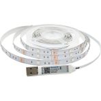 KingKuee LED Şerit Işık Bluetooth Esnek Lamba Bandı SMD5050 DC5V Masa Ekranı Tv Arka Plan Oda Aydınlatma USB Kablosu, (Yurt Dışından) - 30 cm