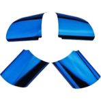 KingKuee Paslanmaz Çelik Araba Direksiyon Dekorasyon Kapak Trim Etiket Focus 2 Mk2 2005 - 2011 Aksesuarları Mavi (Yurt Dışından)