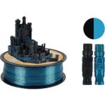 Kingroon Çift Renk Silk PLA Filament - Mavi - Siyah