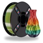 Kingroon Silk Rainbow (Gökkuşağı) Pla Filament Rainbow Şeker - High Speed (600MM/S) - Bambu Lab ve K1 Uyumlu - 1.75MM 1 kg - PRO Set - 6 Renk