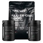 Kingsize Nutrition All In One + Beast Mode + BCAA Glutamine Kombinasyonu Aromasiz