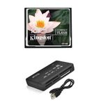 Kingston 1 Gb Compact Flash Hafıza Kartı +Usb 2.0 Kart Okuyucu