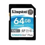 Kingston 170R C10 UHS-I U3 V30 64GB SDXC Canvas Go Plus Hafıza Kartı