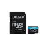 Kingston 256 GB Micro SDXC Canvas Go Plus 170R A2 U3 V30 Card ve Adaptör