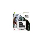 Kingston 256GB Micro Sd Canvas Select Plus 100R A1 C10 Card + Adp Hafıza Kartı