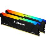 Kıngston 32Gb (2X 16Gb) Ddr4 3200Mhz Cl16 Rgb Dual Kıt Pc Ram Beast Kf432c16bb2ak2-32Tr