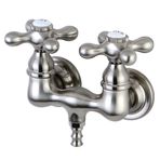 Kingston Brass CC37T8 Vintage Ayaklı Küvet Dolgu, Saten Nikel, 3-3/8-İnç Merkez