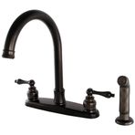Kingston Brass FB7795ALSP Victorian 8" Bronz Centerset Mutfak Bataryası