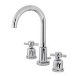 Kingston Brass FSC8921DX Concord Yaygın Banyo Bataryası Pirinç Pop-Up, Cilalı Krom