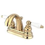 Kingston Brass GKB5612PL Restorasyon 10 cm Centerset Lavabo Bataryası, Cilalı Pirinç