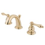 Kingston Brass GKB912AL İngilizce-Country mini-Weit banyo-musluk Pop-up-yapı ve M, cilalı pirinç