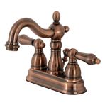 Kingston Brass KB160ALAC Heritage 10 16 cm Antik Bakır Orta Set Banyo Bataryası