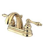 Kingston Brass KB5612AL Restorasyon 4 İnç Centerset Lavabo Bataryası, Parlak Pirinç