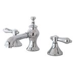 Kingston Brass KC7061BAL Geniş Lavabo Musluğu, Pirinç Pop-Up, 12,7 cm Ağız Erişiminde, Cilalı Krom