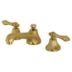 Kingston Brass KS4467AL Metropolitan 20 cm Yaygın Tuvalet Bataryası Açılır Peruk, Saten Pirinç, 12,5 cm Ağız Erişimi