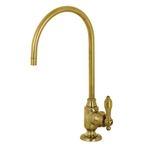 Kingston Brass KS5197TAL Tudor Tek Saplı Su Filtreleme Musluğu, Saten Pirinç