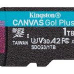 Kingston Canvas Go! Plus microSD Hafıza Kartı Sınıf 10, UHS-I 1TB microSDXC 170R A2 U3 V30 Hafıza Kartı + Adaptör