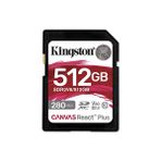 Kingston Canvas React Plus Sdr2V6/512Gb 512 GB SD Class 10 V60 Uhs-Ii 280 MB/s - 150 MB/s SD Kart