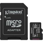 Kingston CL10 SDCS3-64GB Canvas Select Plus 64 GB Micro SD Card