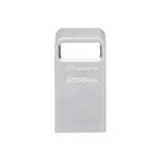 Kingston DataTraveler Micro USB Stick 256GB 200MB/s Metal USB 3.2 Gen 1 - DTMC3G2/256GB, Gümüş