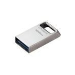 Kingston DTMC3G2-128 GB Data Traveler Micro 200MB-s Metal USB 3.2 Gen 1 Flash Bellek