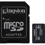 Kingston Endüstriyel microSD - 8 GB microSDHC Endüstriyel C10 A1 PSLC Kartı + SD Adaptör - SDCIT2/8 GB