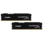 Kingston Hyperx Fury Black 16GB (2X8GB)1600MHZ Ddr3 Ram (HX316C10F/8) 2'li Set