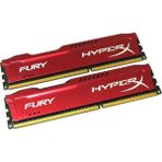 Kingston Hyperx Fury Red 16GB (2X8GB)1600MHZ Ddr3 Ram (HX316C10F/8) 2'li Set