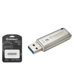 KINGSTON IKLP50 16 GB USB 3.2 Gen 1 IronKey Locker+ 50 Flash Bellek Gümüş