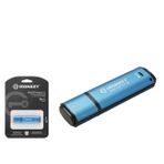 KINGSTON IKVP50C 16 GB USB Type-C 3.2 Gen 1 IronKey Vault Privacy 50C Flash Bellek Mavi