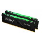 Kingston Kf432c16bbak2/16 16gb Kıngston Fury Beast Rgb Ddr4 3200mhz 2x8g
