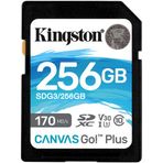 Kingston SDG3 / 256 GB Canvas Go Plus USH-I Hafıza Kartı