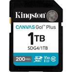Kingston Sdg4-1Tb 1Tb Sdxc Canvas Go Plus Gen4 200Mb-S C10 Uhs-I U3 V30 Hafıza Kartı