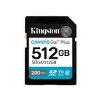 Kingston SDG4/512GB 512 GB Canvas Go Plus Gen4 200Mb/s C10 UHS-I U3 V30 SD Hafıza Kartı