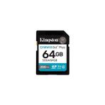 Kingston SDG4/64GB 64 GB Canvas Go Plus Gen4 200Mb/s C10 UHS-I U3 V30 SD Hafıza Kartı