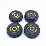 KingVal Yedek 2 ADET Ön + 2 Adet Arka Tekerlek Lastiği RC Parçaları WLtoys 144010 1/14 RC Araba ile Uyumlu