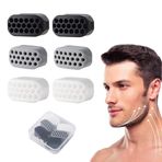 Kiniza Çene Egzersiz Sakızı, Erkekler için Jawline Egzersiz Cihazı (6 adet), BPA Ücretsiz, Çene Eğitmeni ve Jawline Şekillendirici, Erkekler/Kadınlar için Yüz Zayıflama Aletleri, Yeni Başlayanlar İçin