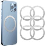 Kinizuxi Mag Safe Ring 360 6Pack, Mag Safe Magnet için Mag Safe Etiket, iPhone 14/13/12/11/X Serisi, Galaxy S23/S22/S21/20 ve Daha Fazlası için Evrensel Manyetik Dönüşüm Kiti, Mag Safe