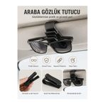 Kinlee Araba Gözlük Tutucu Güneşlik Klipsi | Araç İçi Gözlük Askısı Organizer