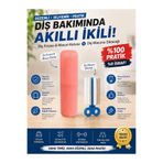 Kinlee Seyahat Diş Fırçası Kutusu + Diş Macunu Sıkacağı Pratik Set