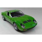 Kinsmart 1:34 Ölçek Yeşil 1971 Lamborghini Miura Sv P_400 Çek/bırak Metal Araba