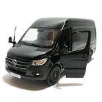 Kinsmart 1:48 Die-Döküm 2020 Mercedes-Benz Sprinter Van Araba Modeli ile Kutusu Koleksiyonu Oyuncak (Siyah)